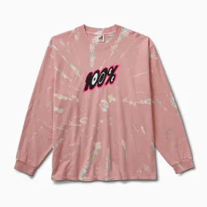 100% Tie Dye LS T