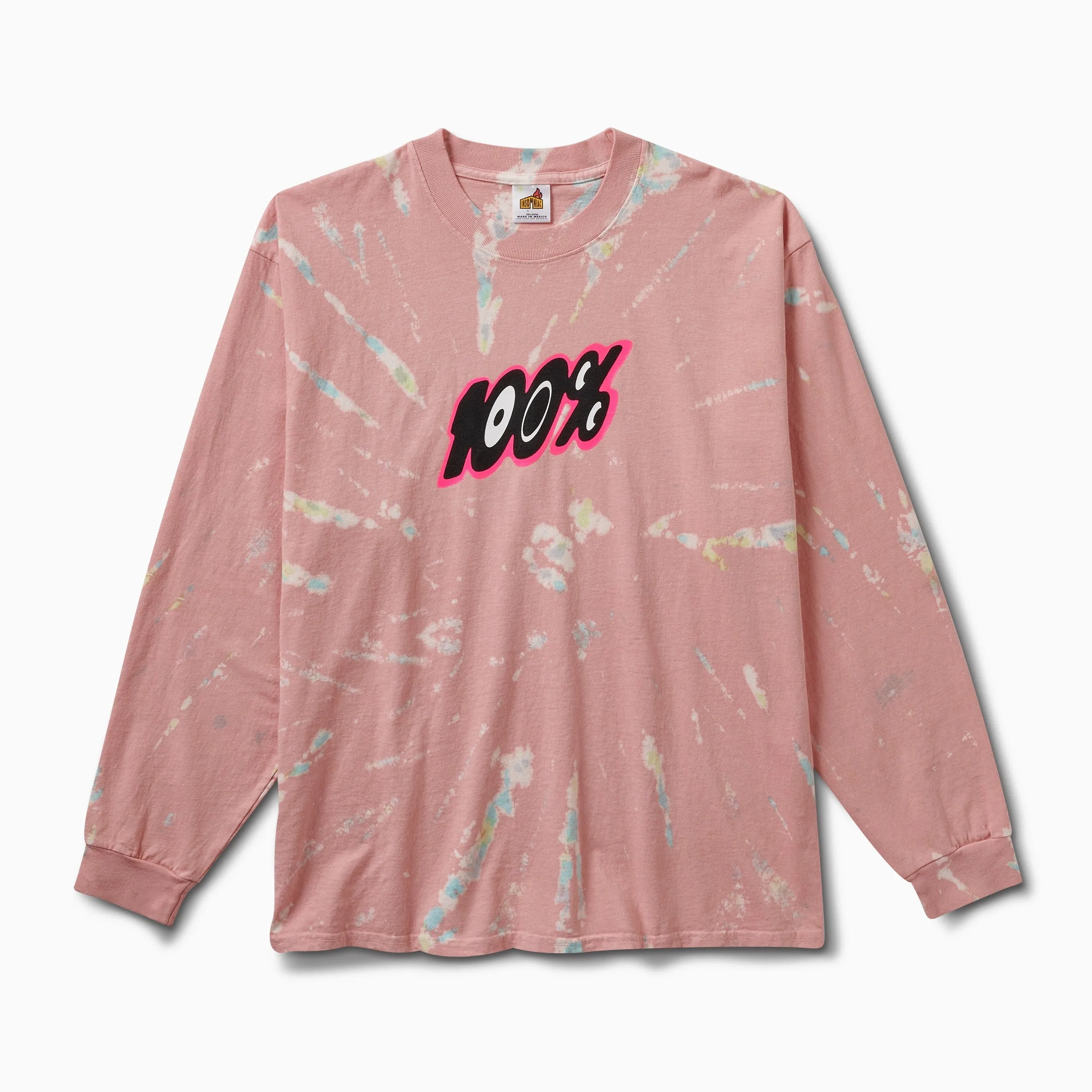 100% Tie Dye LS T