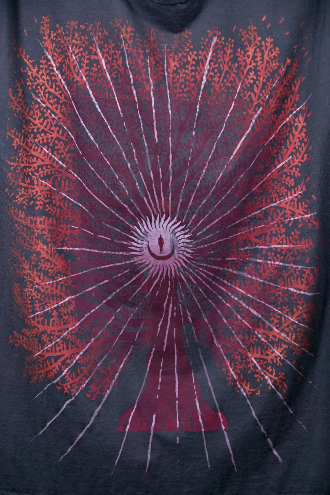 1171-Fiona Tee Charcoal Navy-Cosmic Tree
