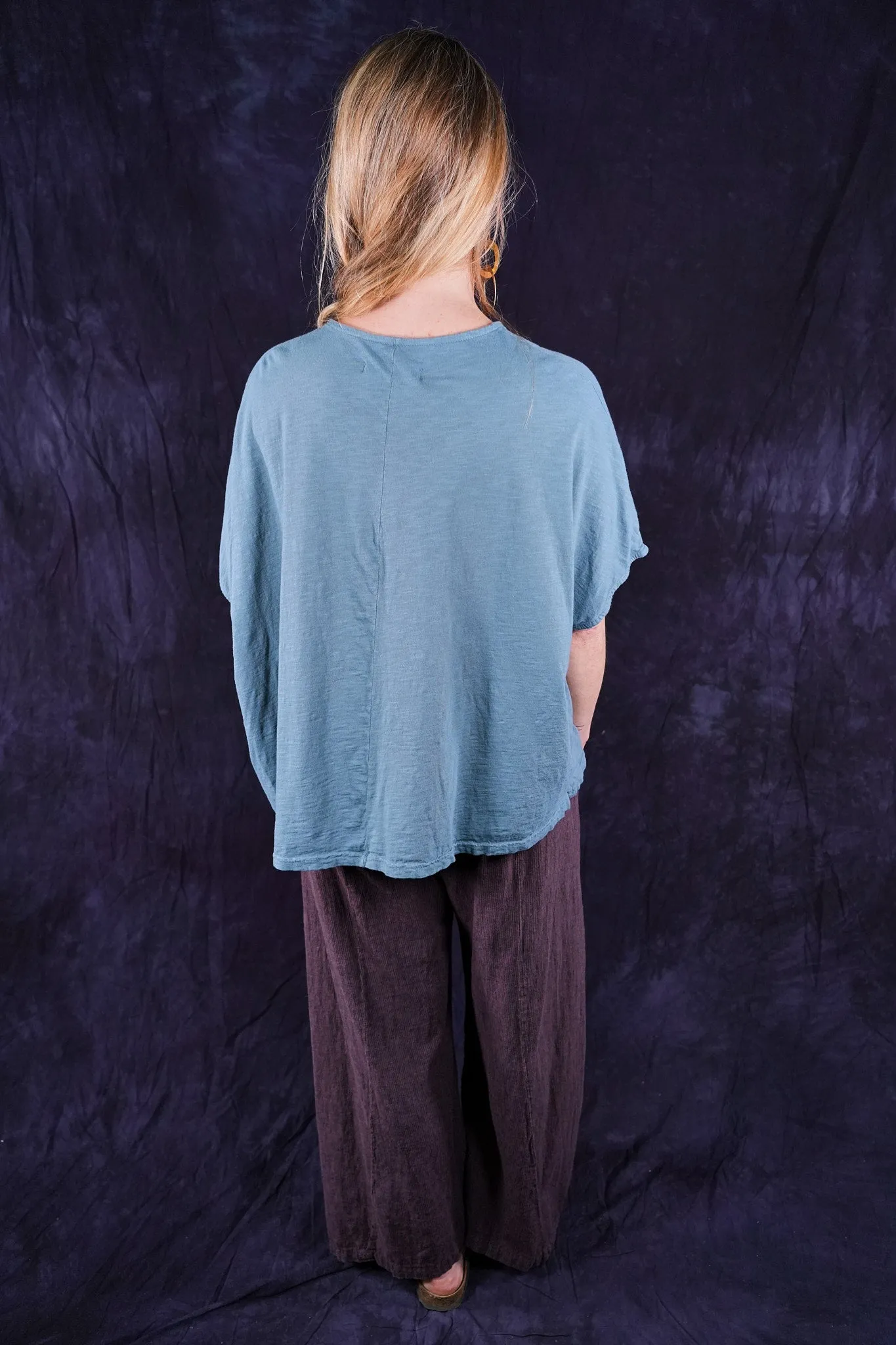 1598-2 Cricket Tee Sea-P