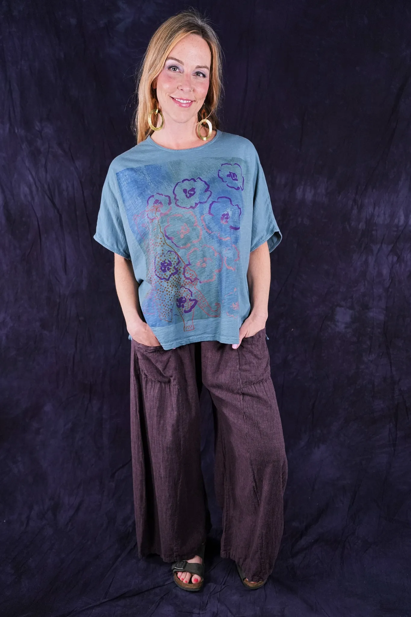 1598-2 Cricket Tee Sea-P