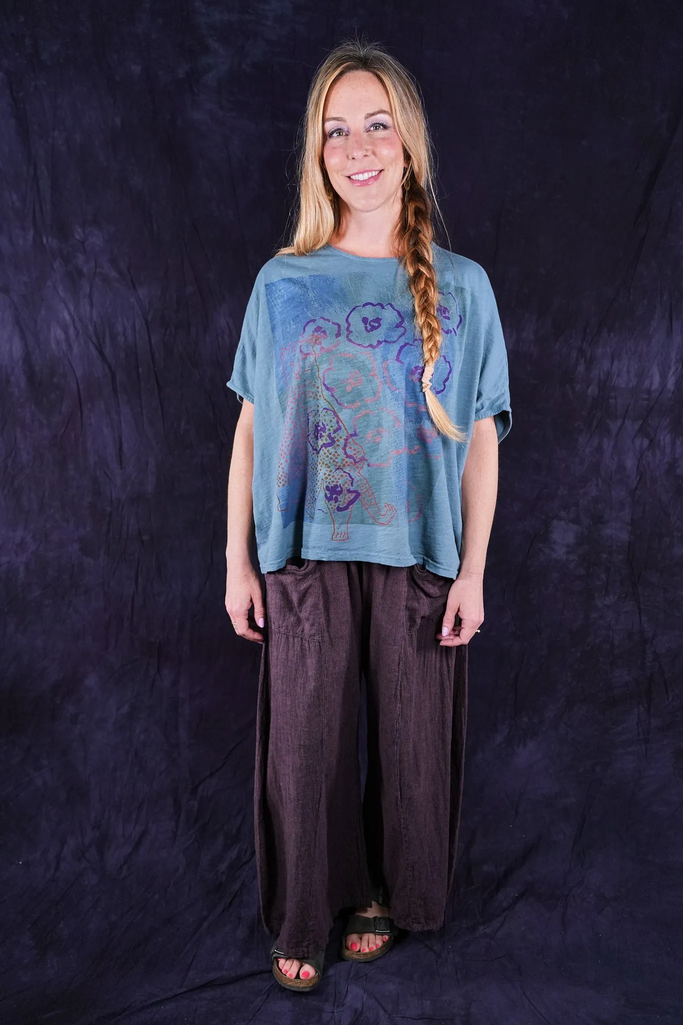1598-2 Cricket Tee Sea-P
