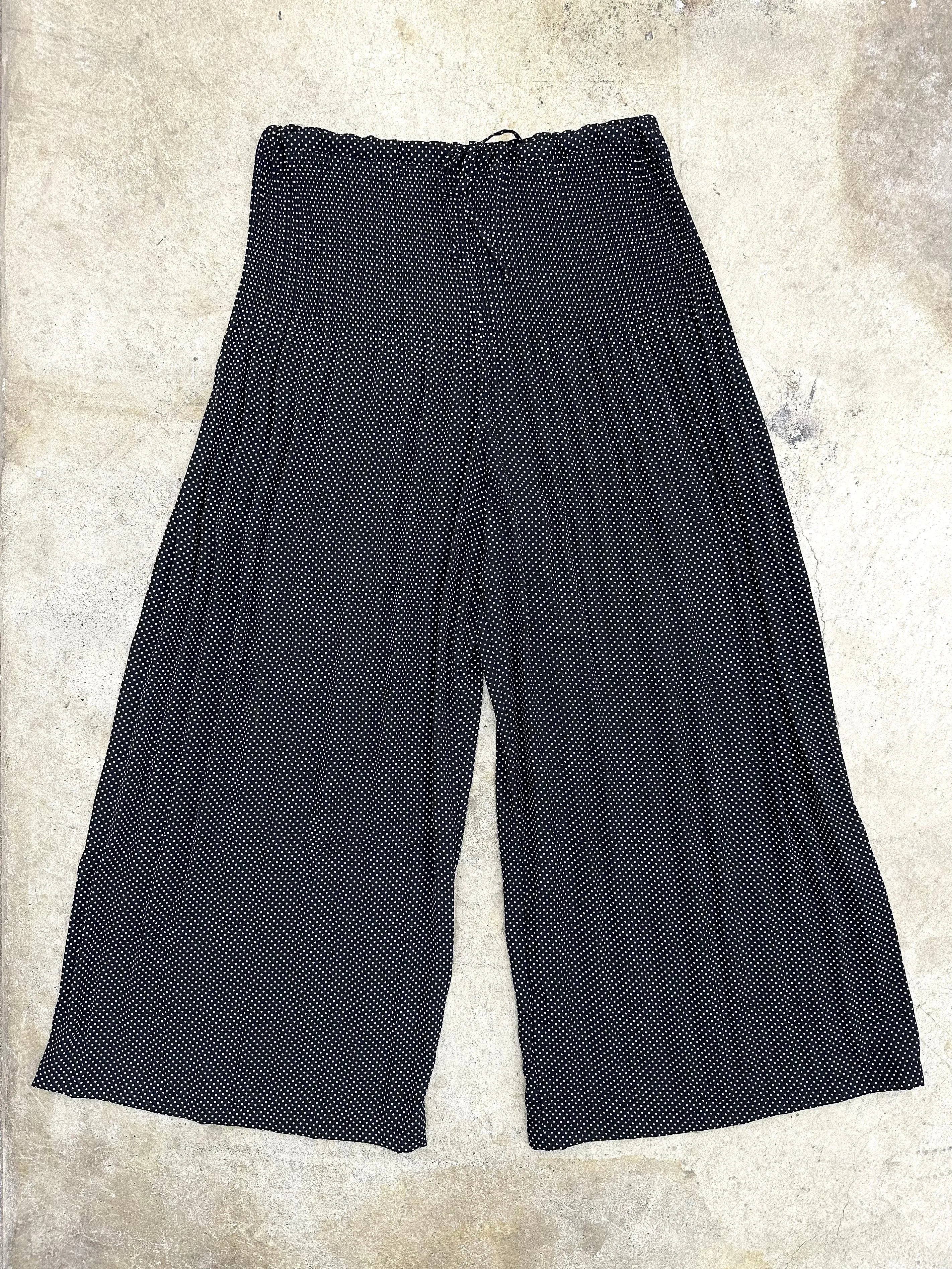 1990s Vivienne Tam Polka Dot Palazzo Pants