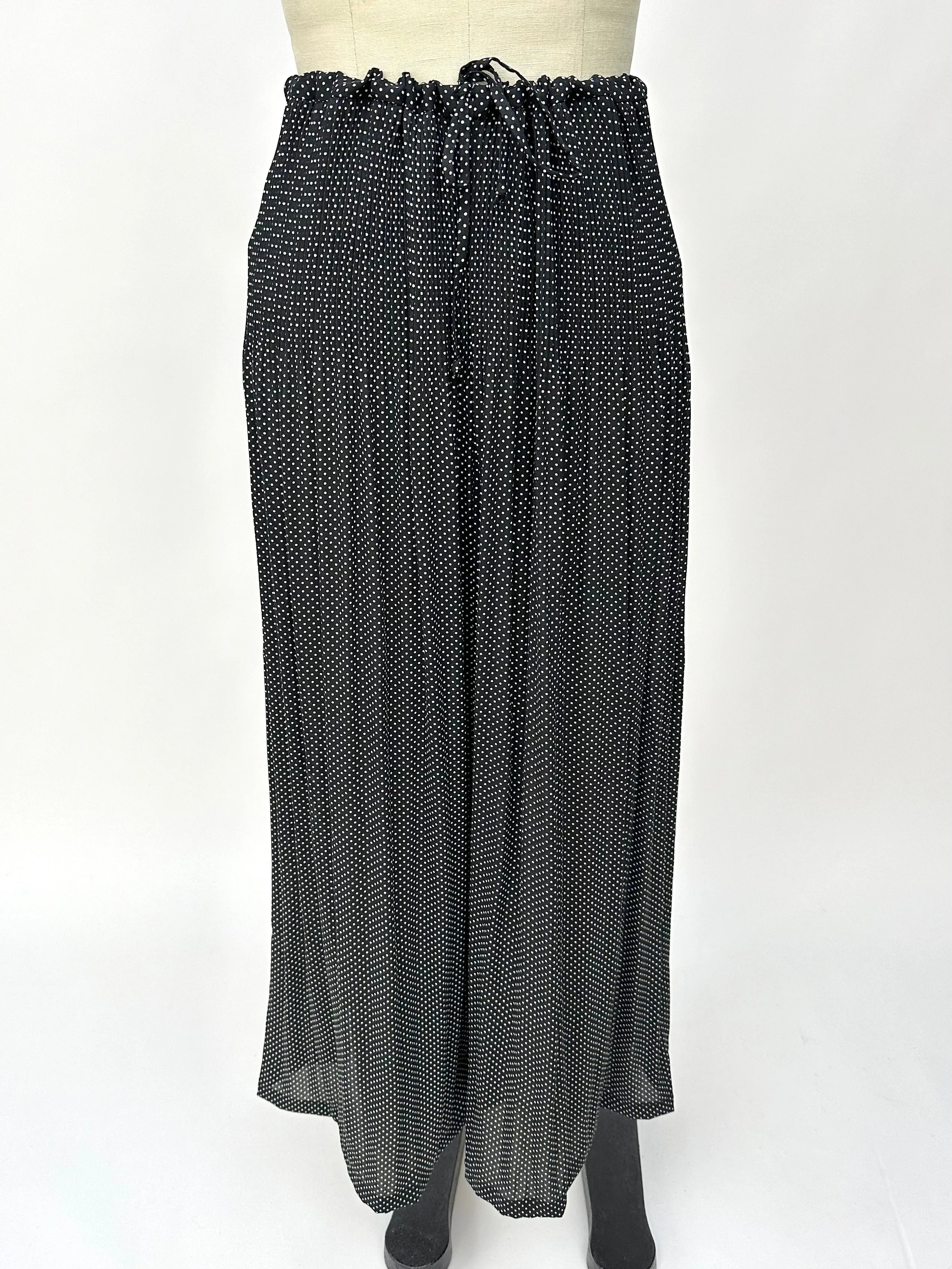 1990s Vivienne Tam Polka Dot Palazzo Pants