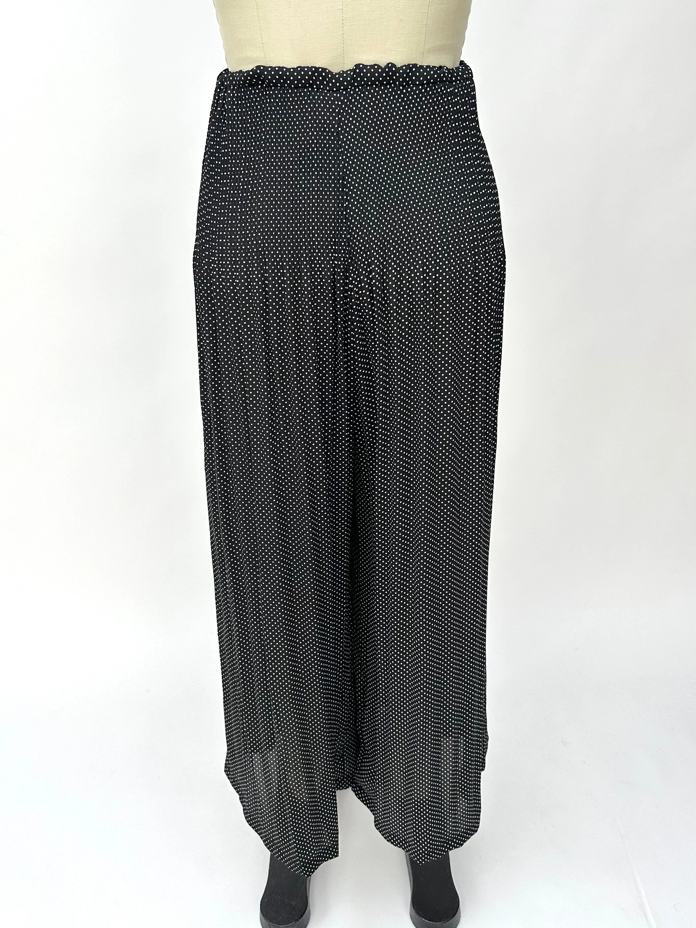 1990s Vivienne Tam Polka Dot Palazzo Pants