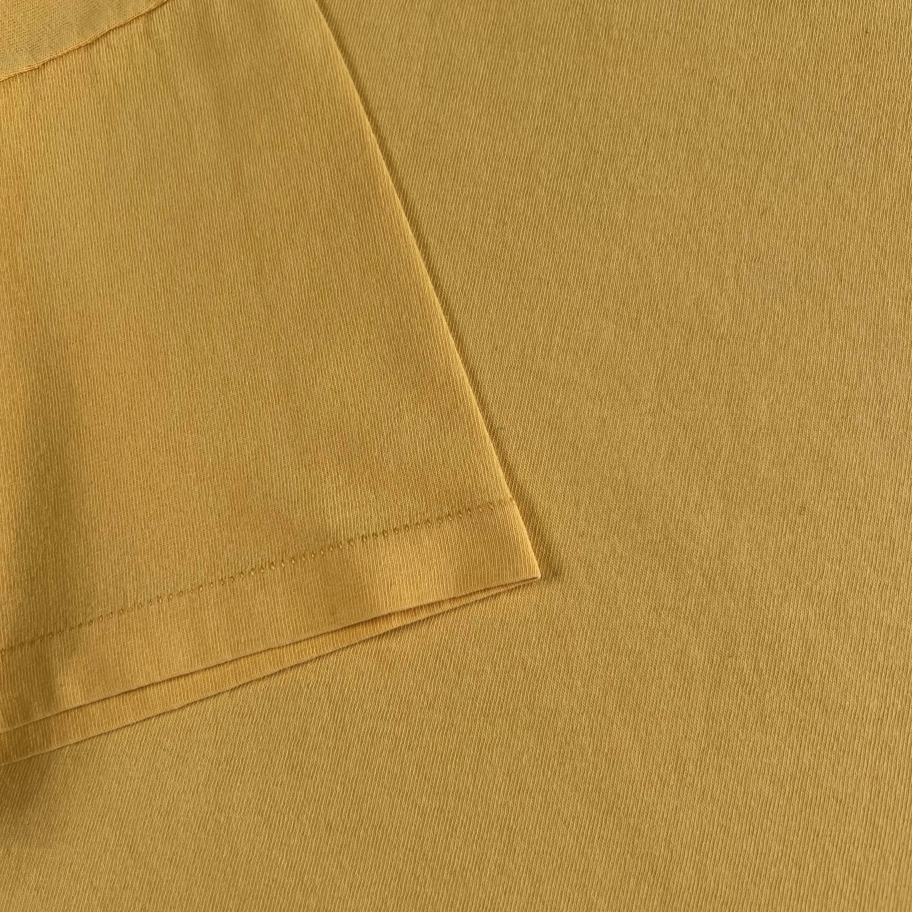 80s Blank Yellow Boxy Tee- M