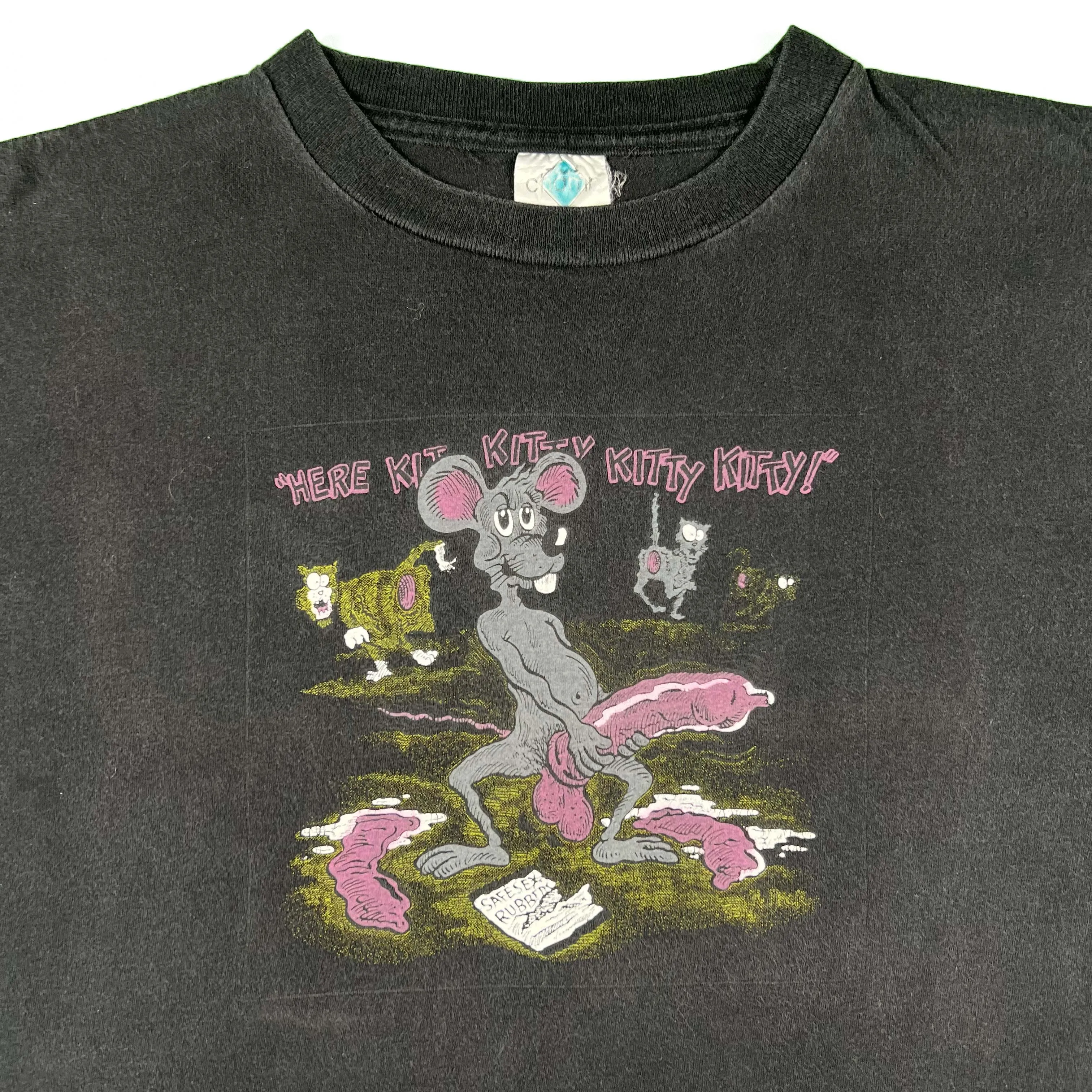 80s 'Here Kitty Kitty' NSFW Tee- XL