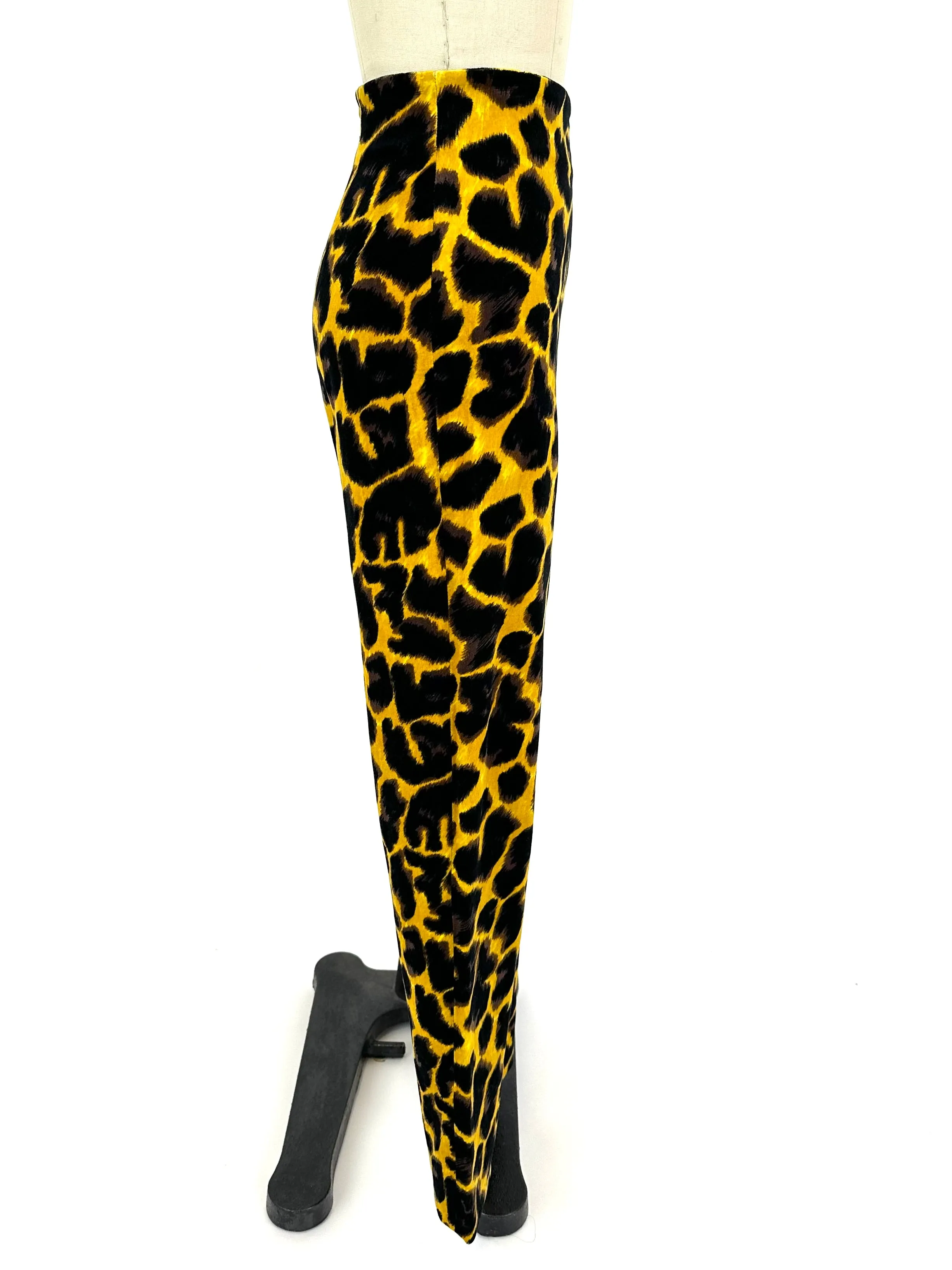 90s Istante Velour Cheetah Pants