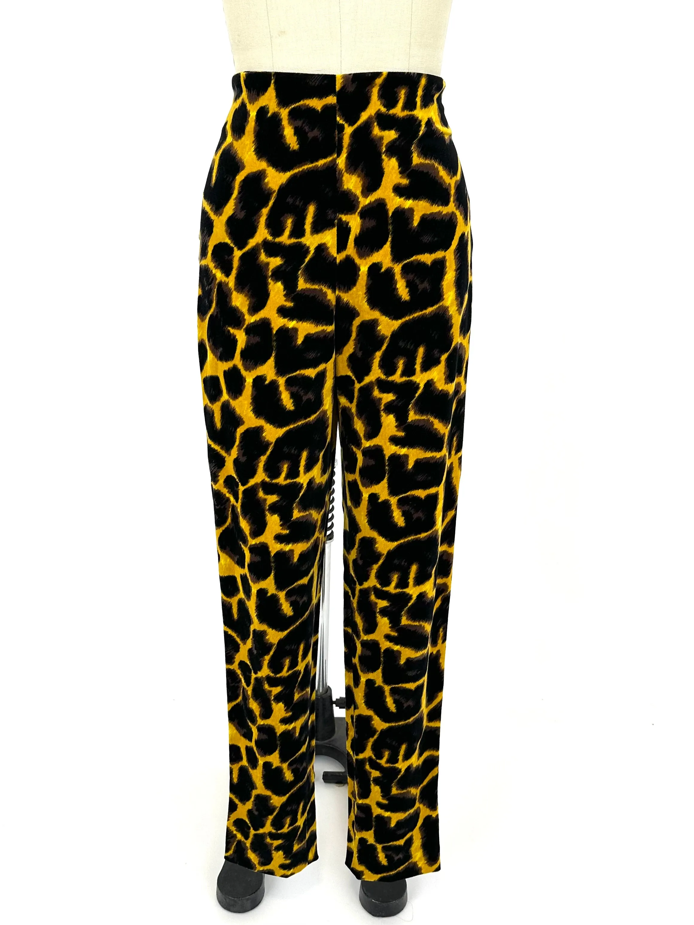 90s Istante Velour Cheetah Pants