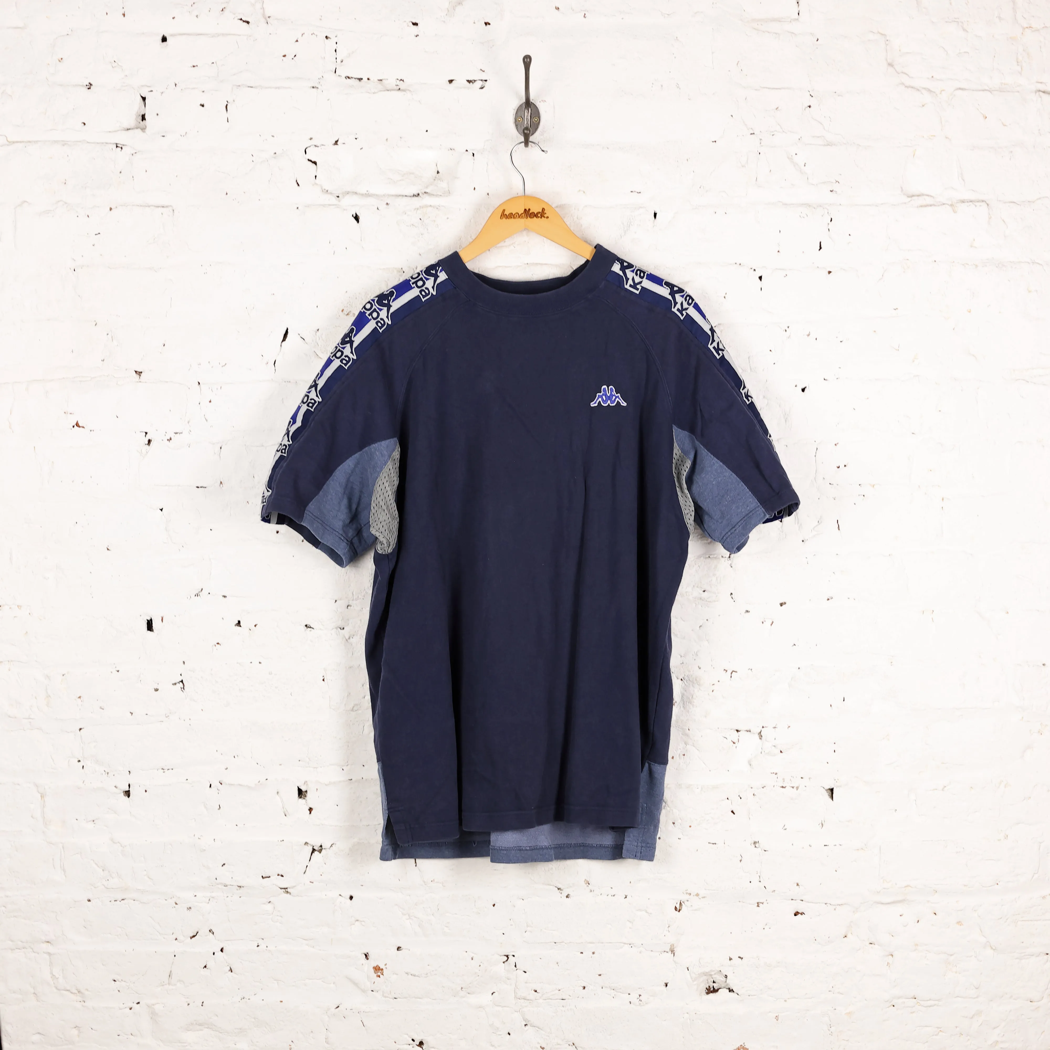 90s Kappa T Shirt - Blue - XL