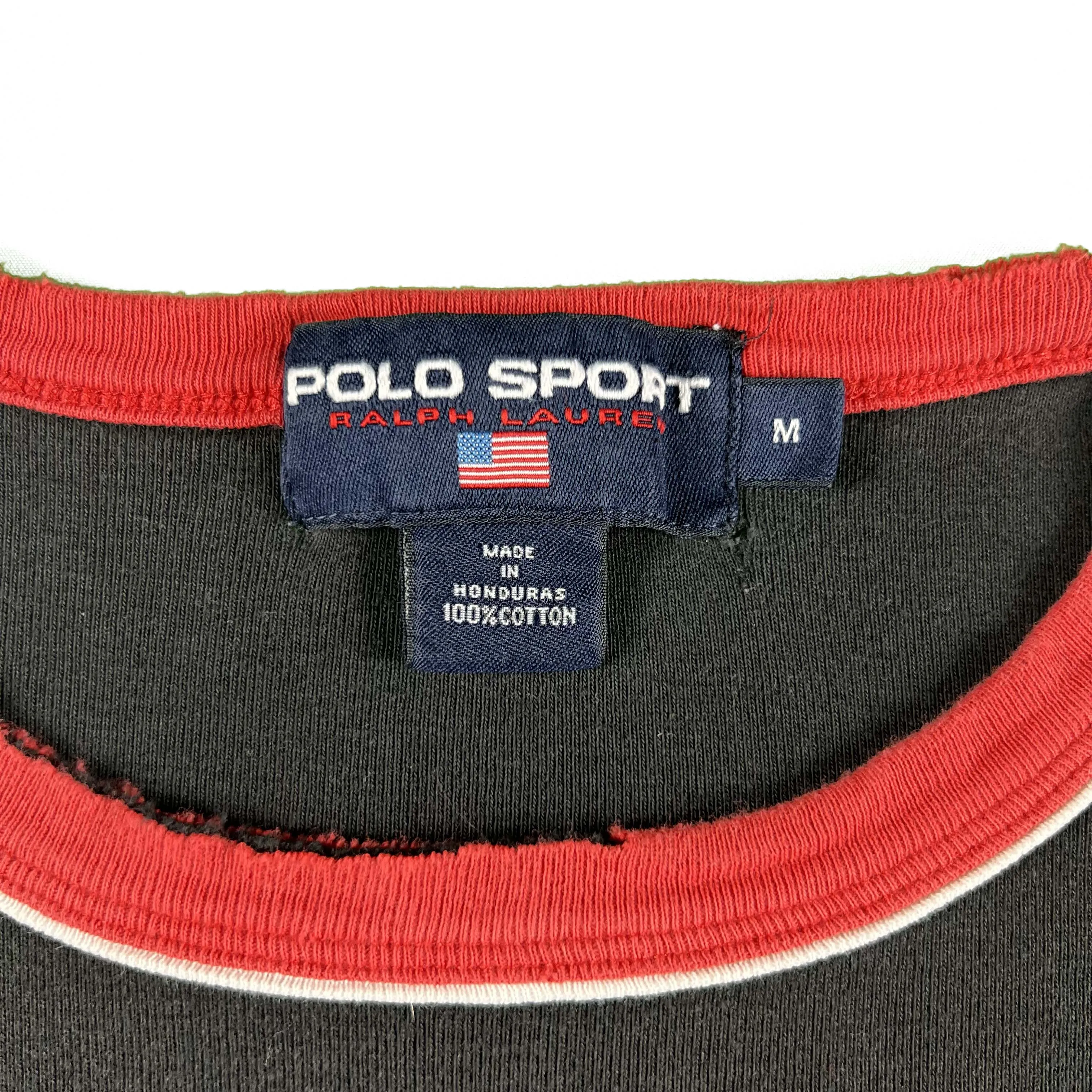 90s Polo Sport Ringer Tee- M