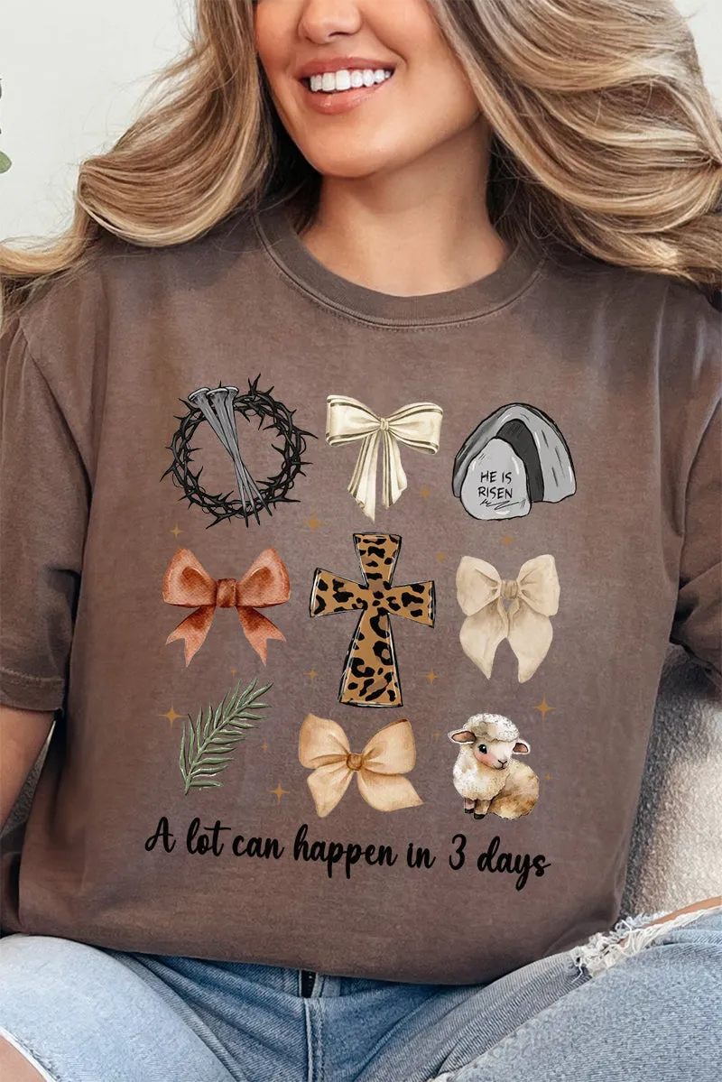 A Lot Can Happen In 3 Days Comfort Colors Adult Ring-Spun Cotton Tee