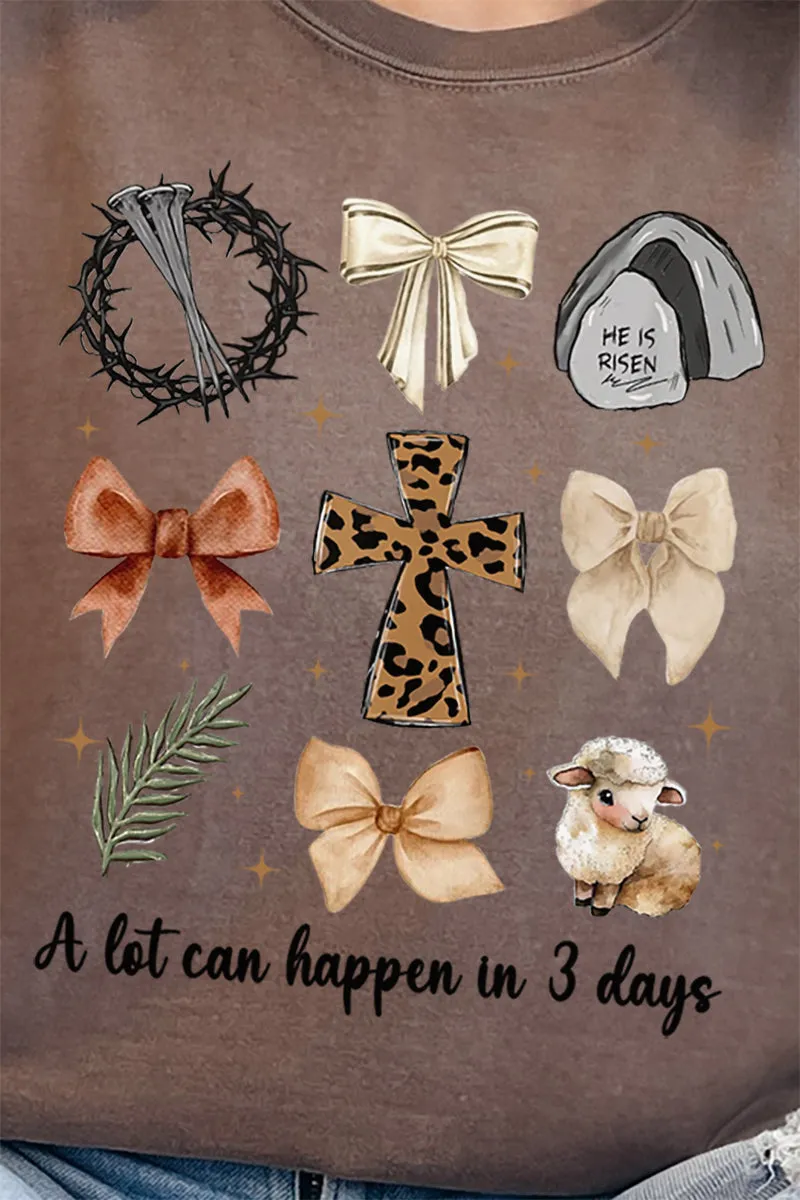 A Lot Can Happen In 3 Days Comfort Colors Adult Ring-Spun Cotton Tee