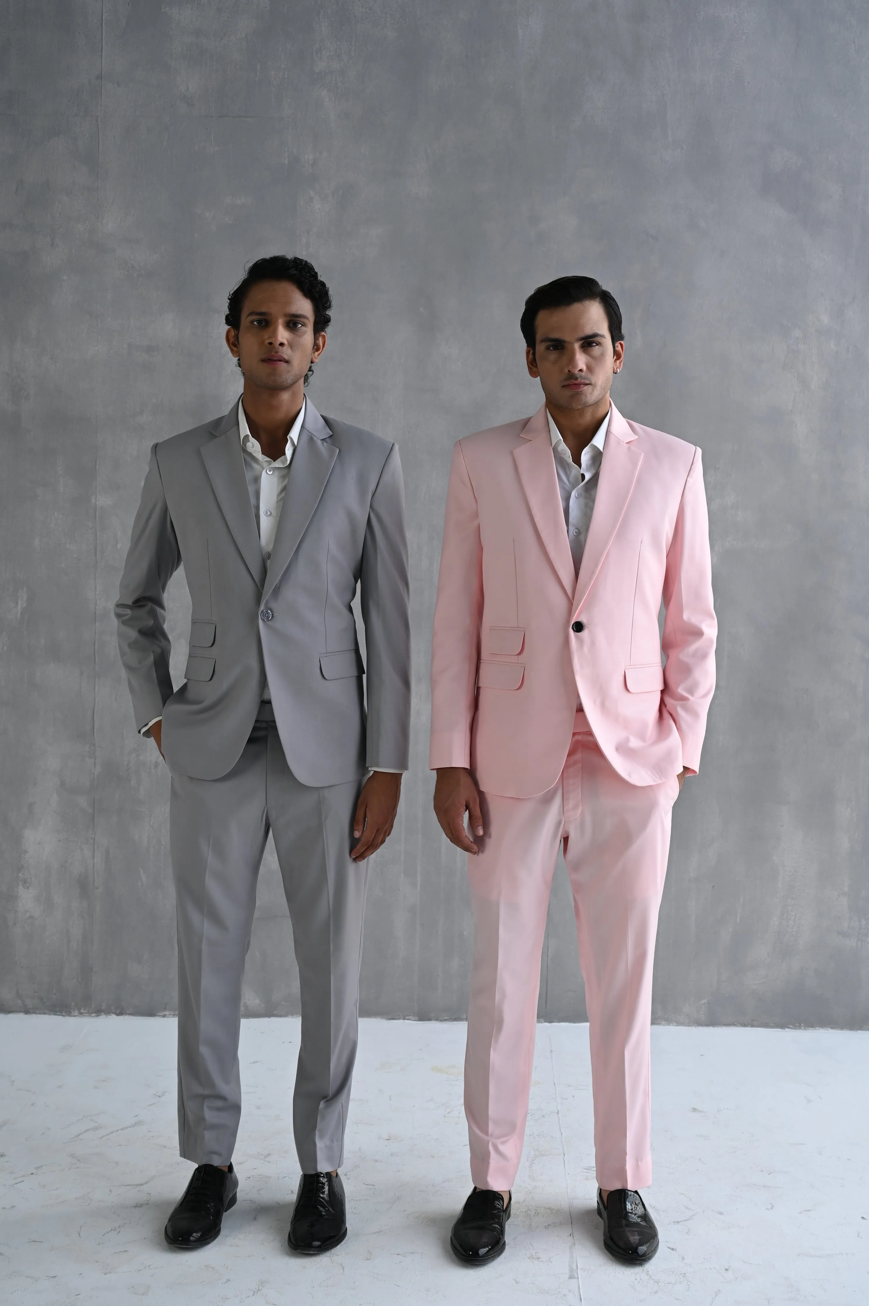 Aaron - Grey Suit Jacket Set