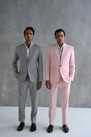 Aaron - Grey Suit Jacket Set