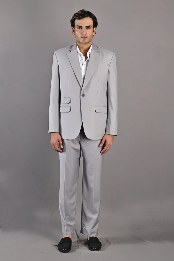 Aaron - Grey Suit Jacket Set