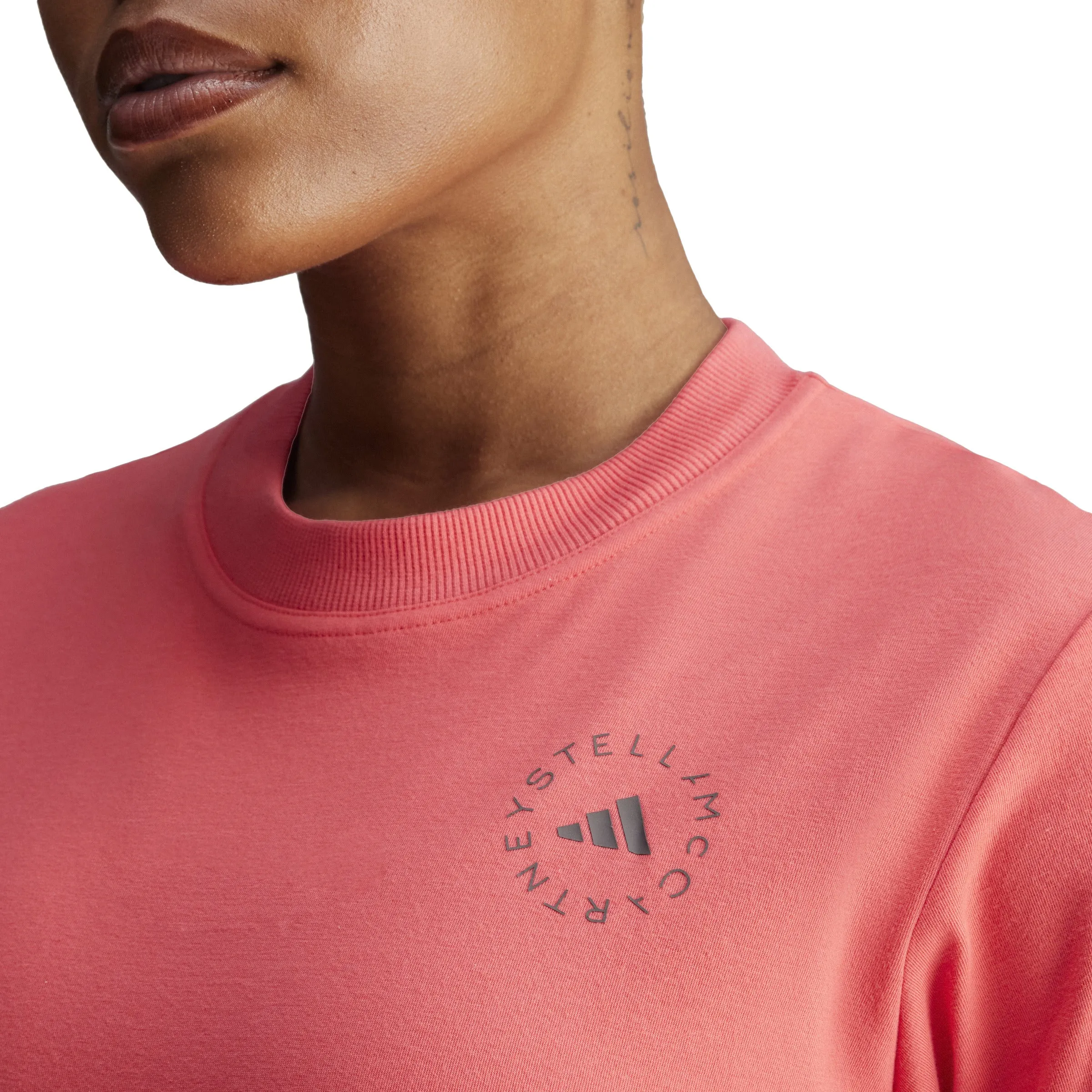 Adidas x Stella McCartney ASMC Regular Tee in Core Pink