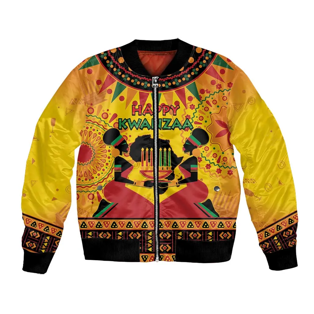 Afro-Americans Kwanzaa Bomber Jacket African Pattern LT15