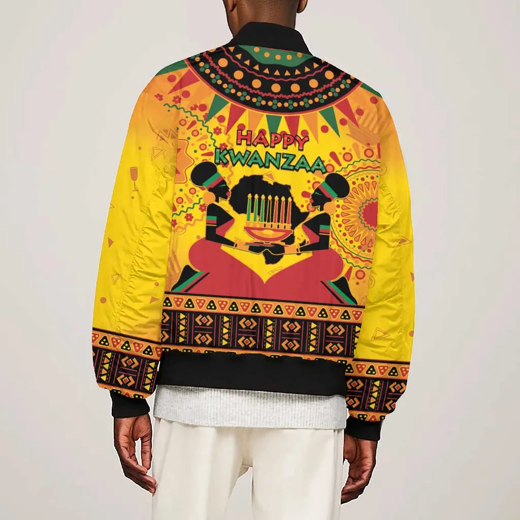 Afro-Americans Kwanzaa Bomber Jacket African Pattern LT15