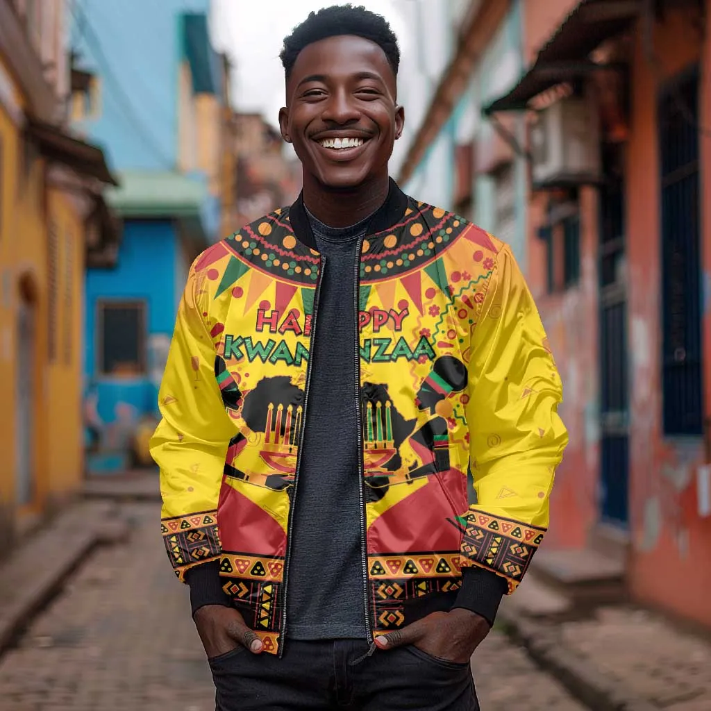 Afro-Americans Kwanzaa Bomber Jacket African Pattern LT15