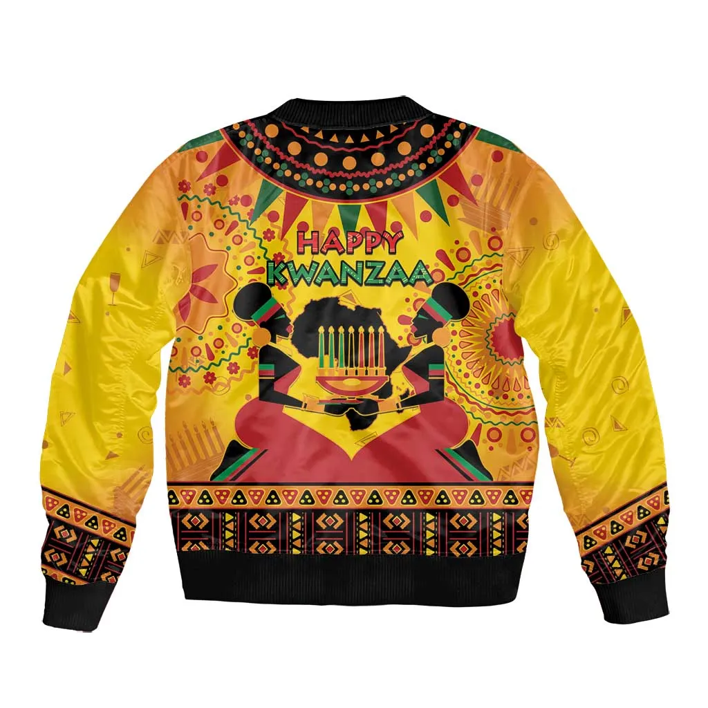 Afro-Americans Kwanzaa Bomber Jacket African Pattern LT15