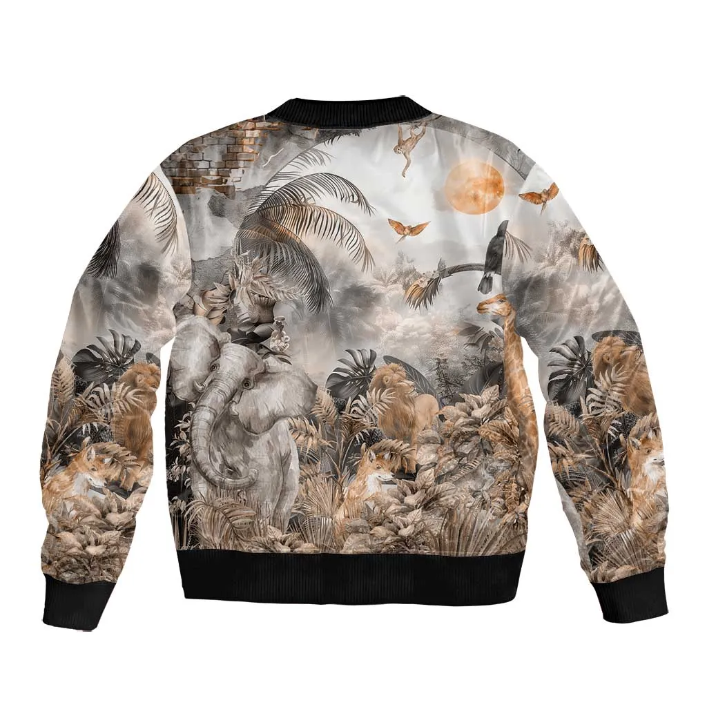 Afro Safari Animals Bomber Jacket LT18