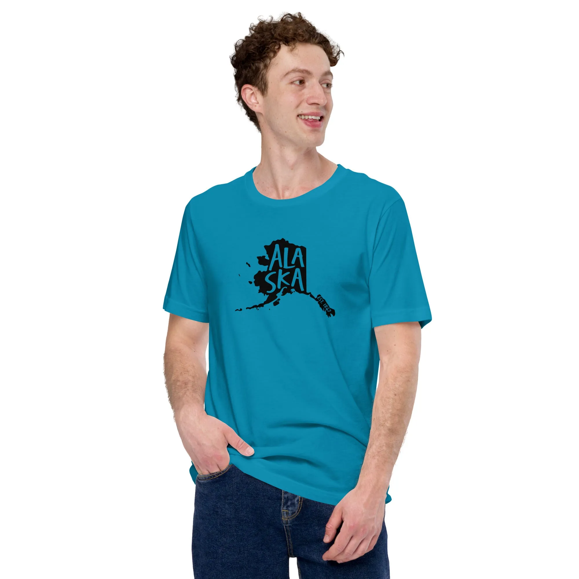 Alaska Cutout T-Shirt (Black Logo)