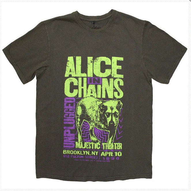 Alice In Chains Unisex T-Shirt - Unplugged Dog (Wash Collection)