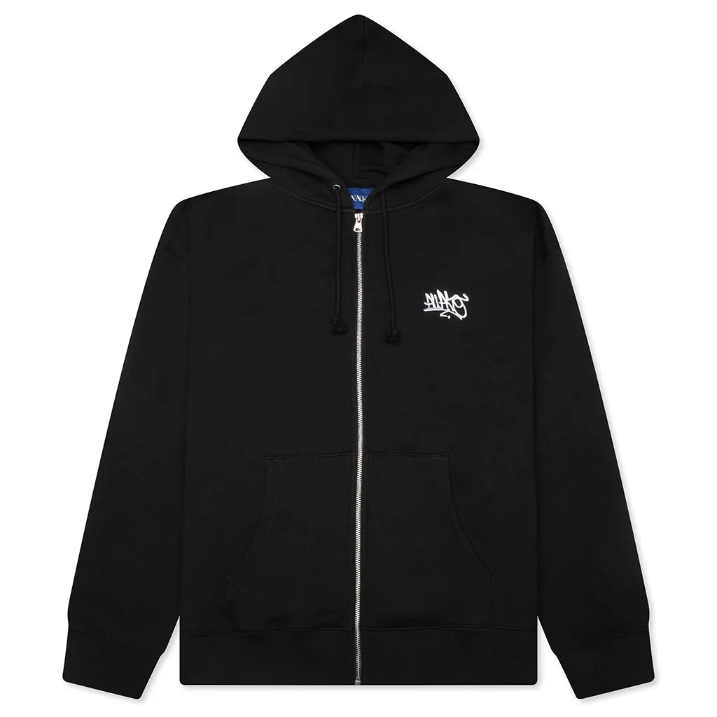 All City Zip Up Hoodie - Black