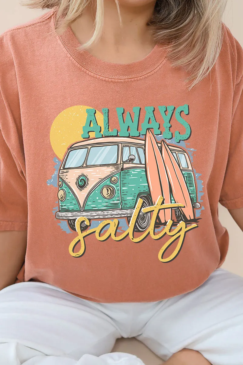 Always Salty Van Life Comfort Colors Adult Ring-Spun Cotton Tee