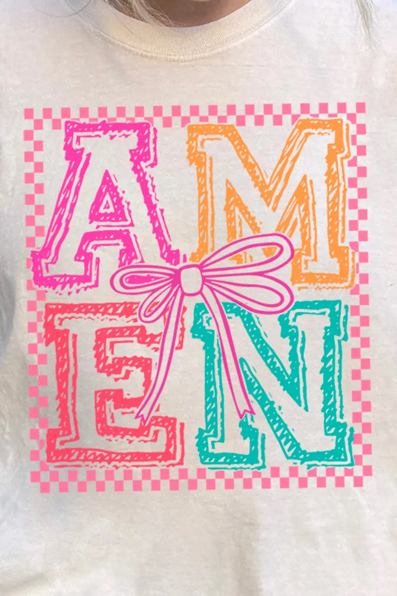 Amen In Color Comfort Colors Adult Ring-Spun Cotton Tee