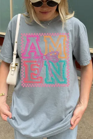 Amen In Color Comfort Colors Adult Ring-Spun Cotton Tee