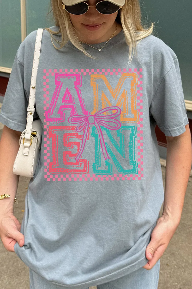 Amen In Color Comfort Colors Adult Ring-Spun Cotton Tee