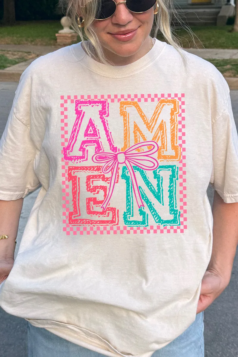Amen In Color Comfort Colors Adult Ring-Spun Cotton Tee
