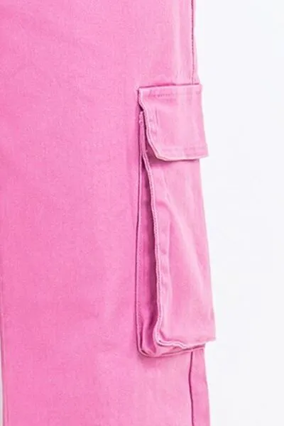 American Bazi Drawstring Wide Leg Cargo Pants