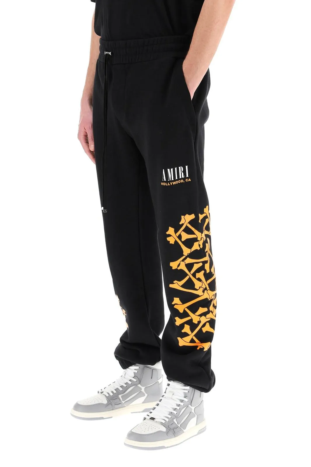 Amiri Drawstring Bone Motif Track Pants