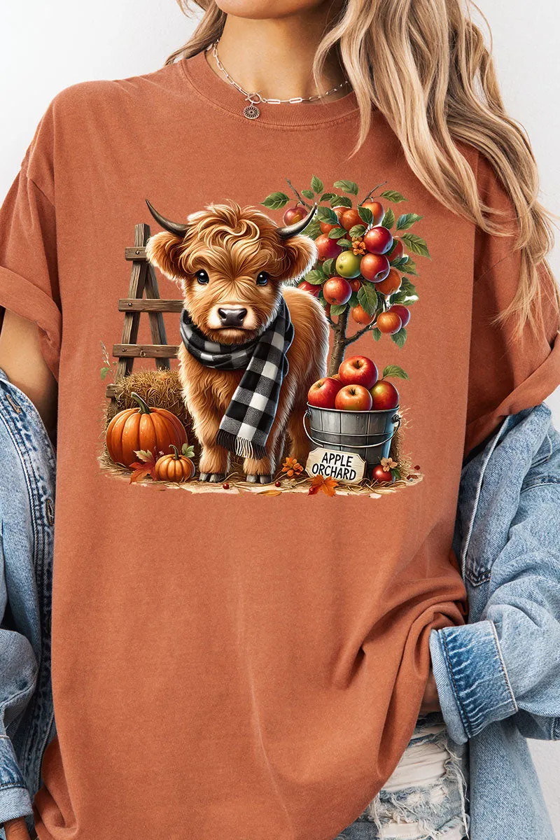 Apple Orchard Highland Comfort Colors Adult Ring-Spun Cotton Tee
