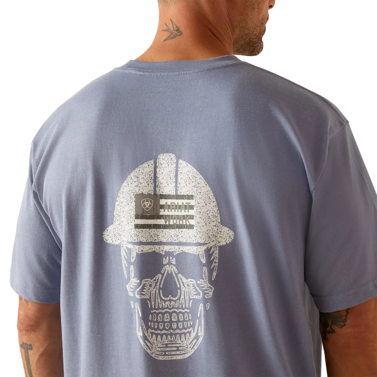 Ariat Mens Rebar Cotton Strong Roughneck T-Shirt Heather
