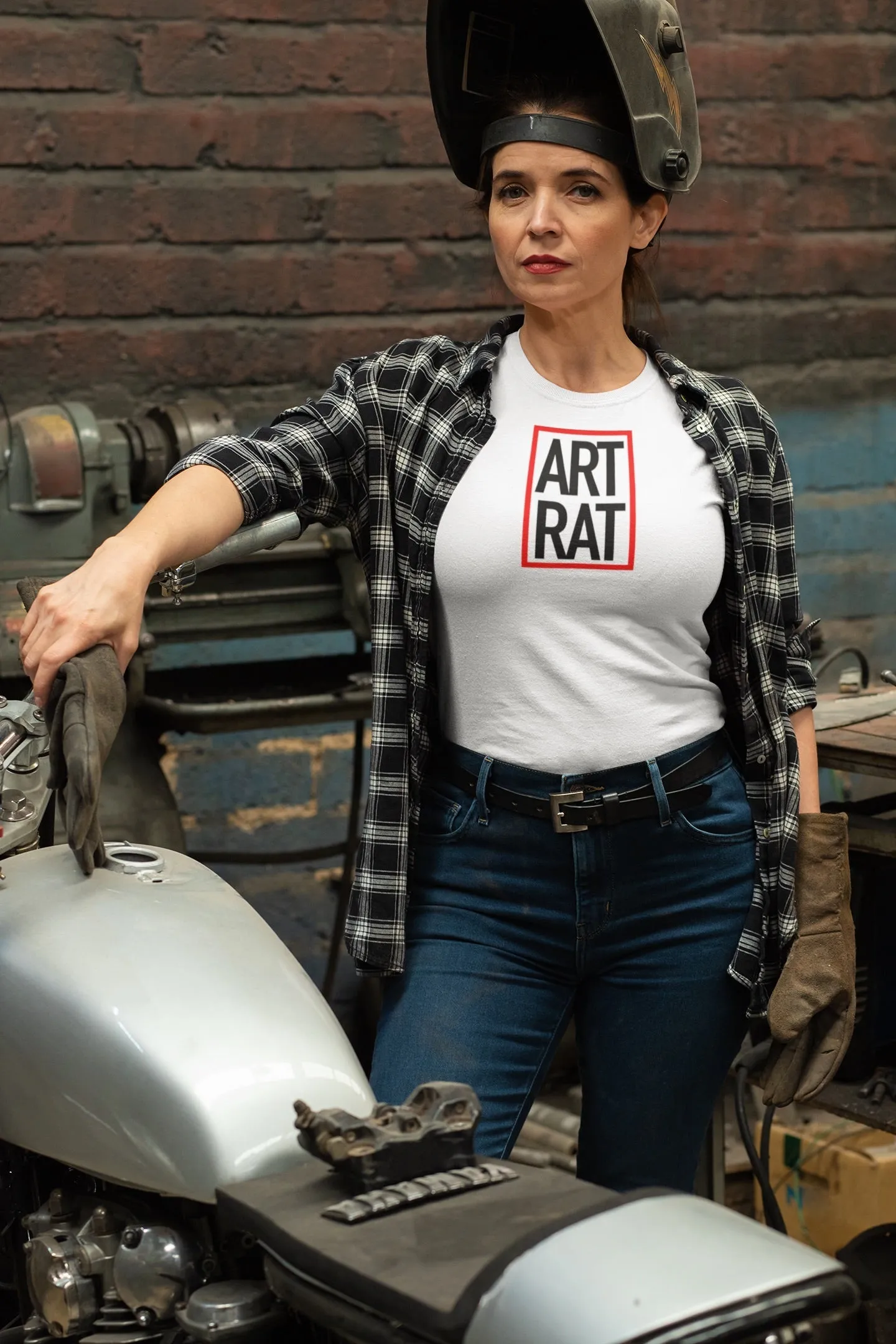 ArtRat Square Logo T-Shirt - White