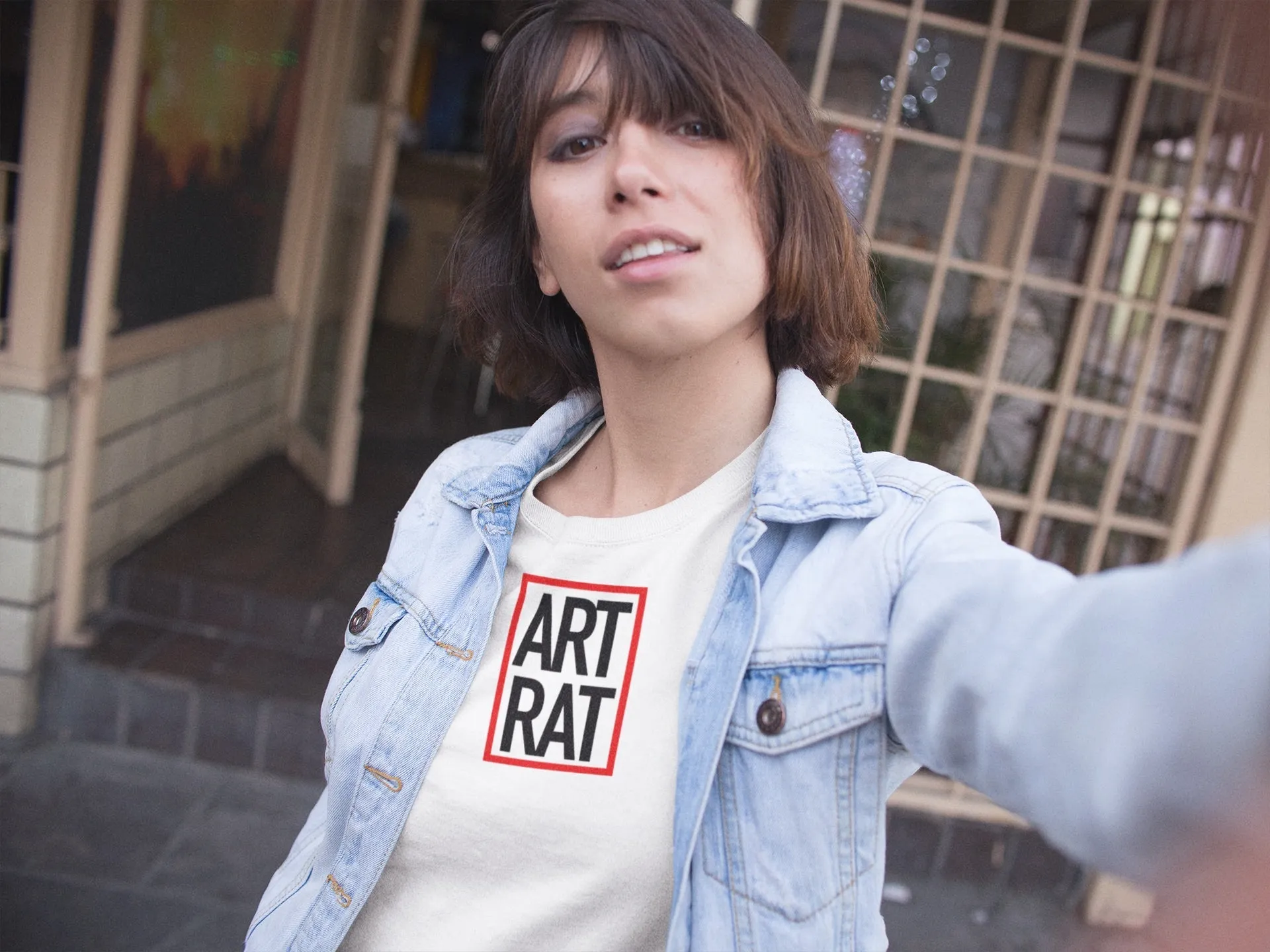 ArtRat Square Logo T-Shirt - White
