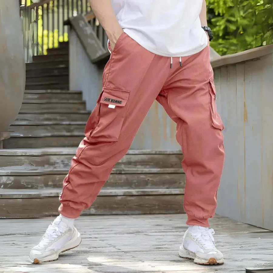 Athanasios - stylish men's cargo trousers with adjustable drawstring