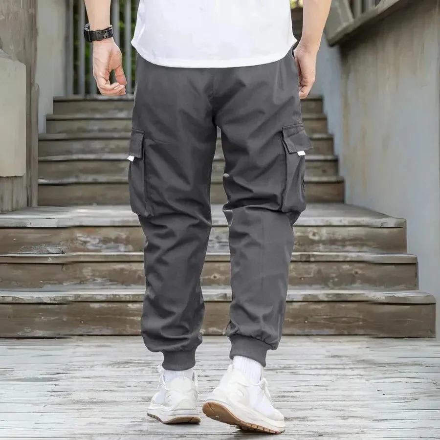 Athanasios - stylish men's cargo trousers with adjustable drawstring