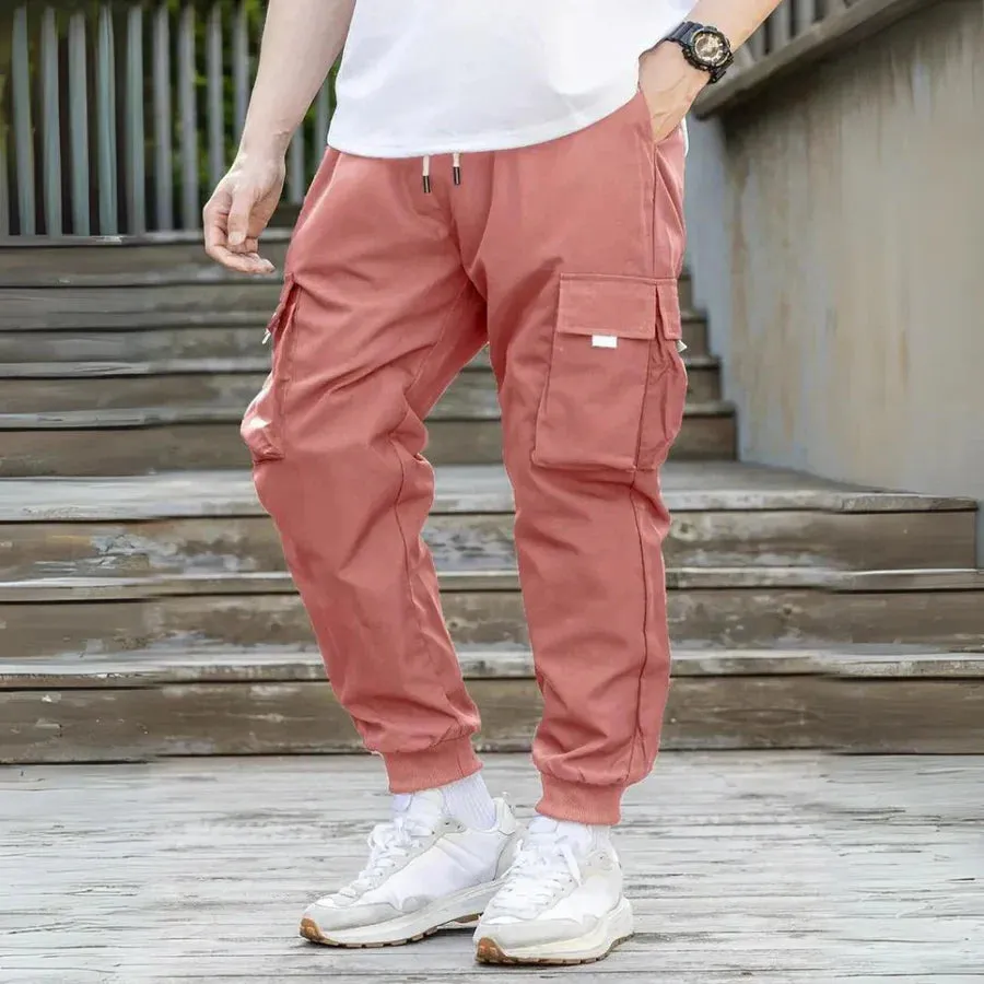 Athanasios - stylish men's cargo trousers with adjustable drawstring