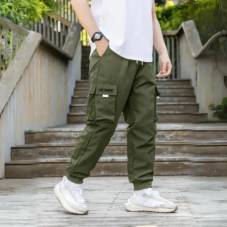 Athanasios - stylish men's cargo trousers with adjustable drawstring