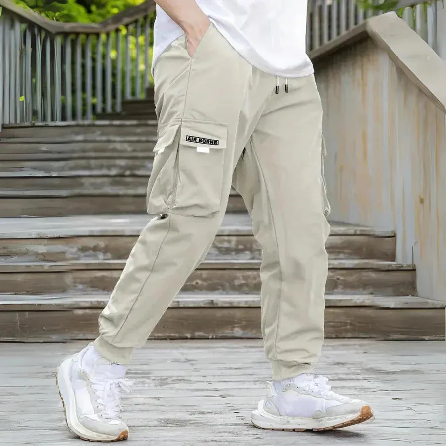 Athanasios - stylish men's cargo trousers with adjustable drawstring