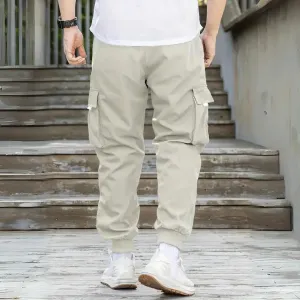 Athanasios - stylish men's cargo trousers with adjustable drawstring