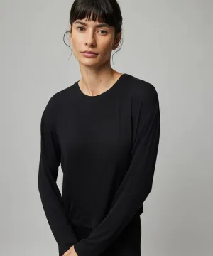 ATM Modal Rib Long Sleeve Boxy Tee