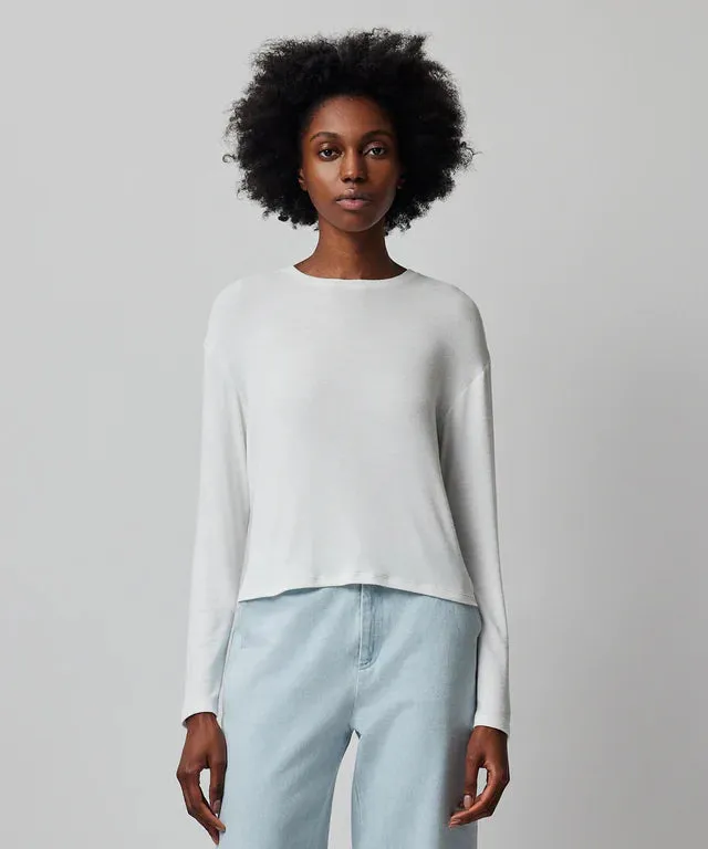 ATM Modal Rib Long Sleeve Boxy Tee