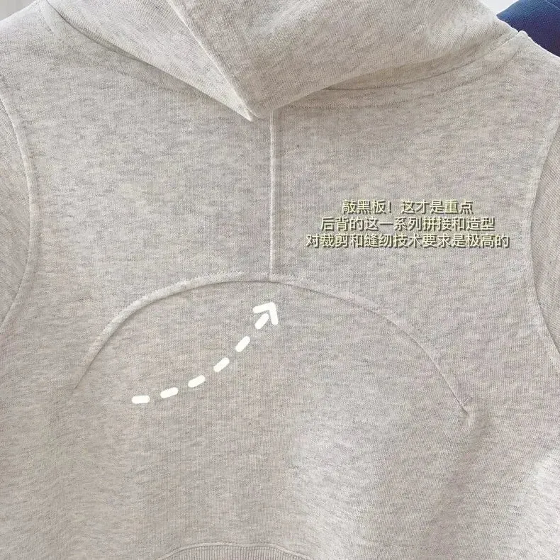 Autumn Spring Hooded Gym Wear Workout Long Sleeve Crop Tops Women Cotton Feel Hoodies Sport Fitness Running Pullover Sweatshirts