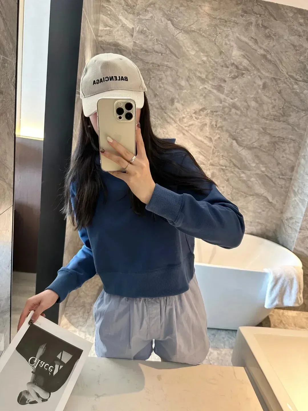Autumn Spring Hooded Gym Wear Workout Long Sleeve Crop Tops Women Cotton Feel Hoodies Sport Fitness Running Pullover Sweatshirts